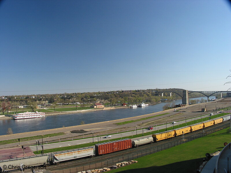 Photo of Mississippi River and Harriet Island(1904)