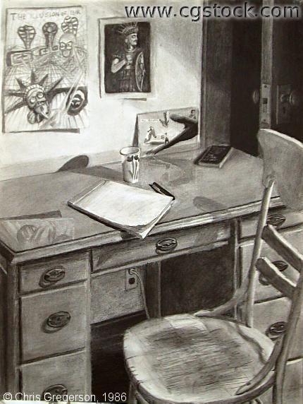 Photo of Bedroom Desk and Chair(1925)