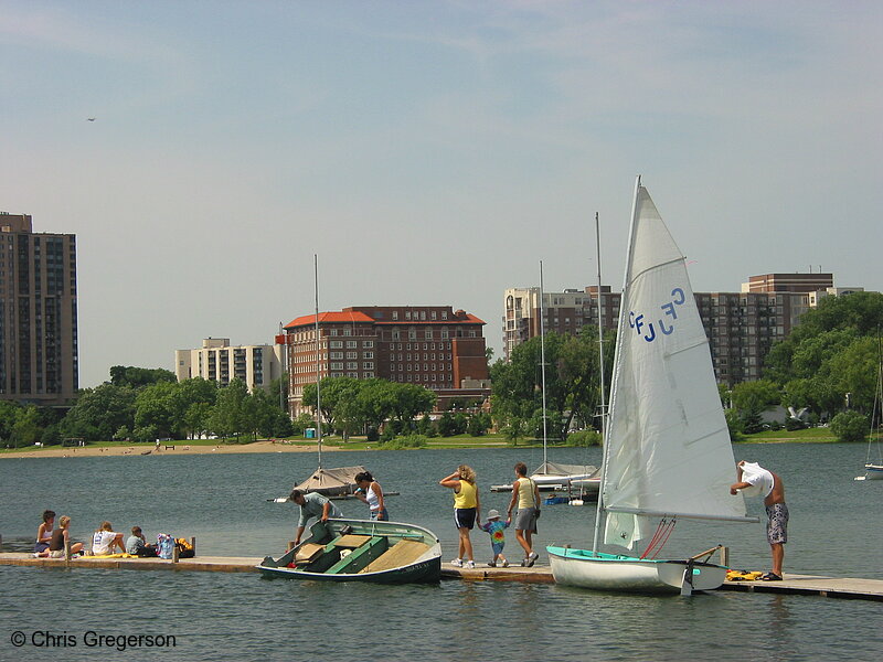 Photo of Boats and Dock at Lake Calhoun(2253)