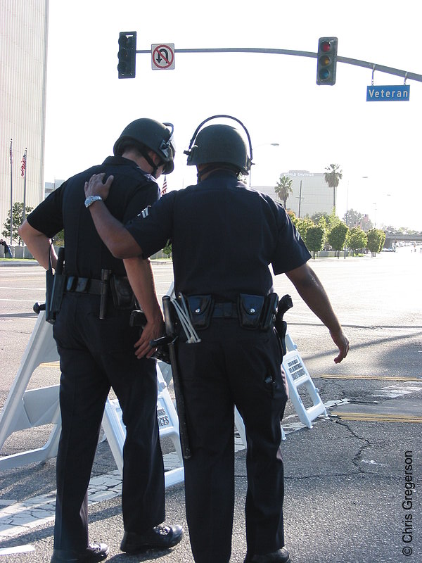 Photo of Two LAPD Police Officers(2750)