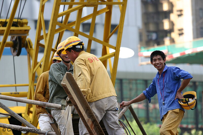 Photo of Construction Workers, Shenzhen, China(3352)