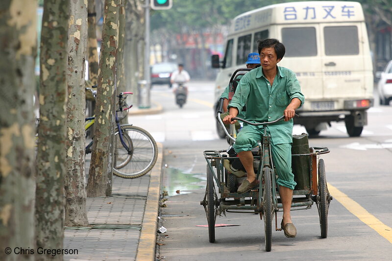 Photo of Bicycle Cart, Shanghai, China(3414)
