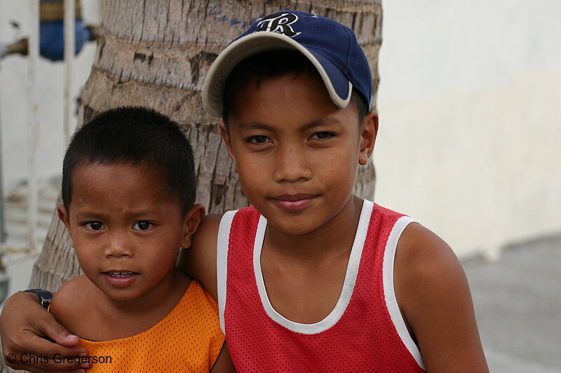 Photo of Two Young Filipino Boys(4320)