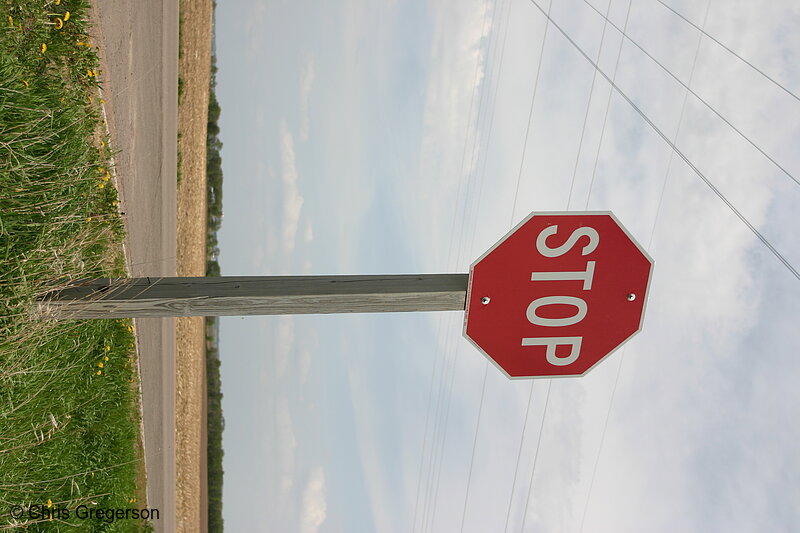 Photo of Stop Sign in Midwest Farmland(4513)