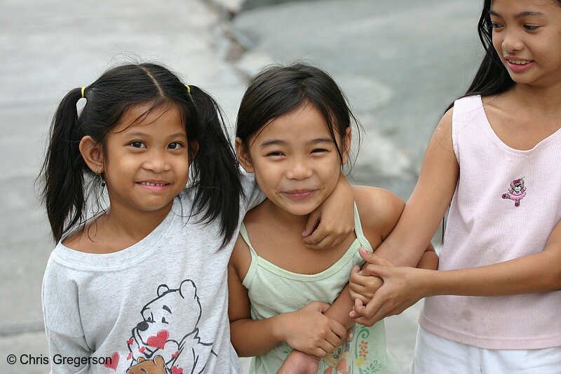 Photo of Three Sweet Kids, Angeles City, Philippines(4863)