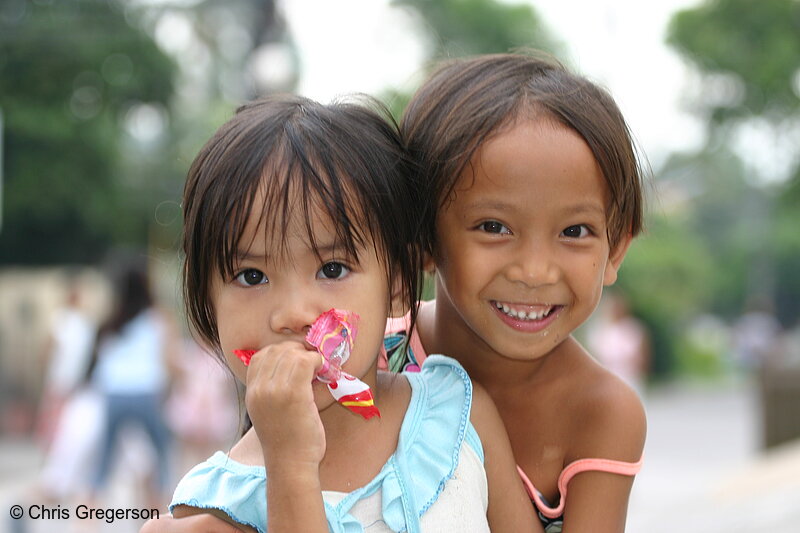 Photo of Two Filipino Children(4900)