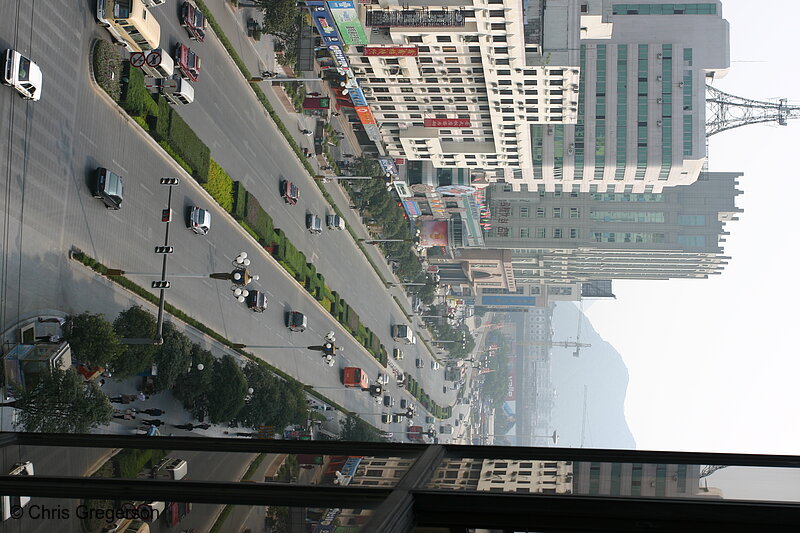 Photo of Overhead View, Main Street in Guilin, China(5101)