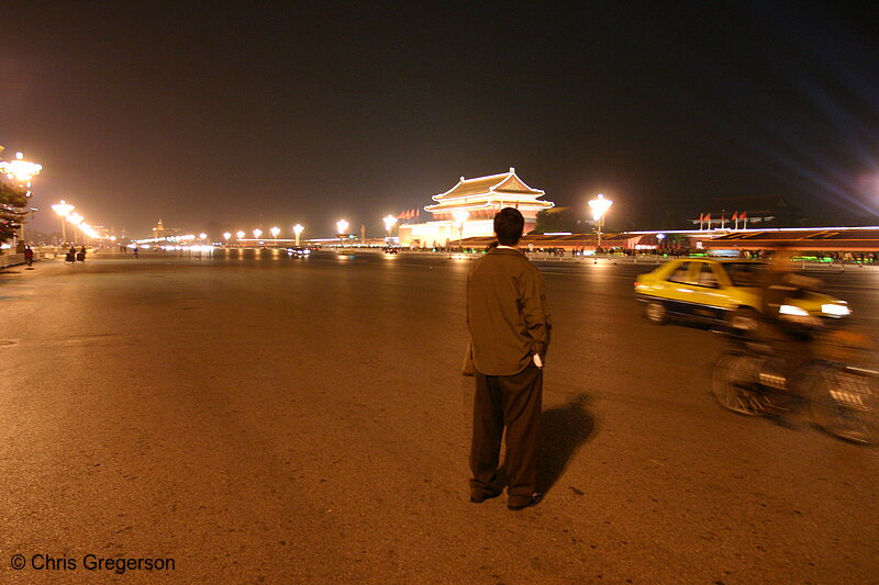 Photo of Street Near Tiananmen at Night(5143)