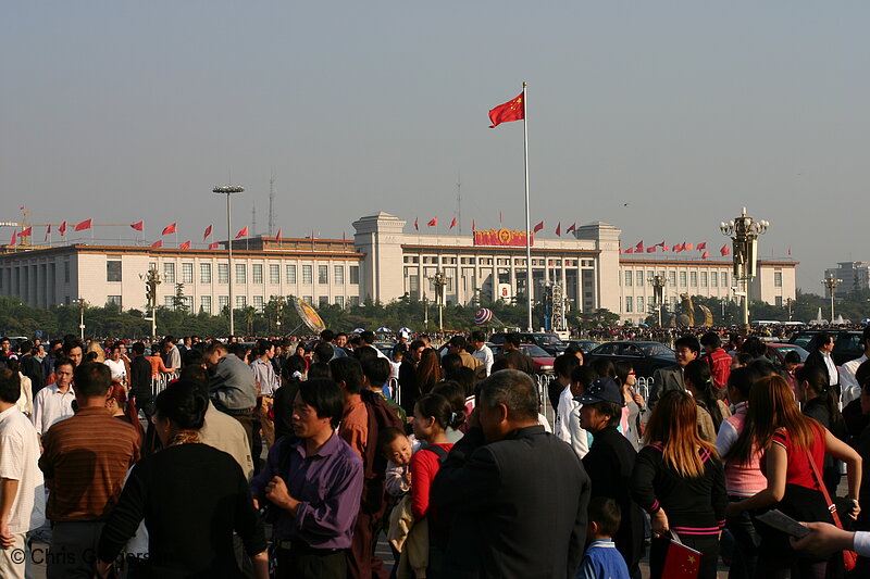 Photo of Crowds in Tiananment Square, Beijing, China(5175)