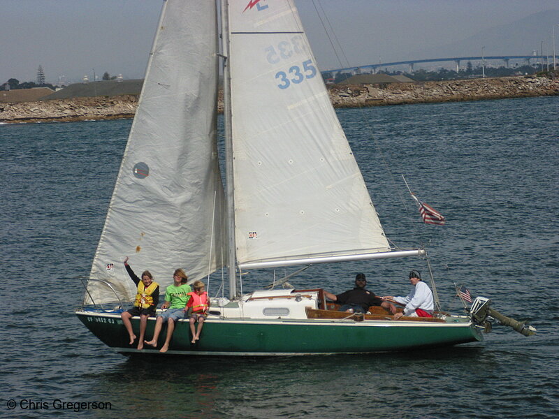 Photo of Family Sailing in San Diego Bay(5314)