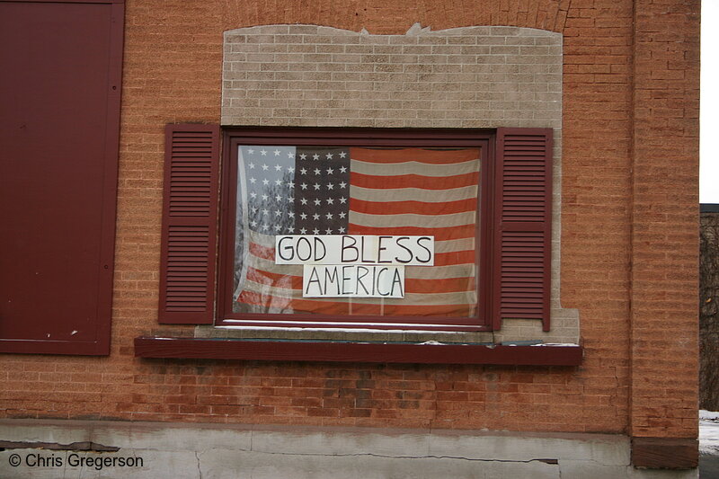 Photo of American Flag and Patriotic Sign(5433)