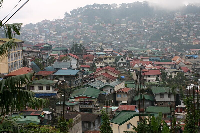 Photo of Overcrowded Lowland and Hillsides of Baguio City(5794)