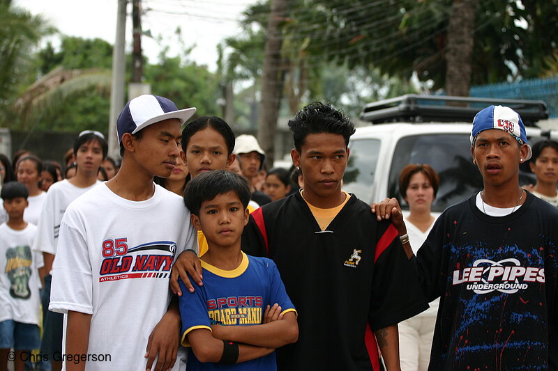 Photo of Cousins and Friends of Reynaldo in his Funeral Procession(5828)