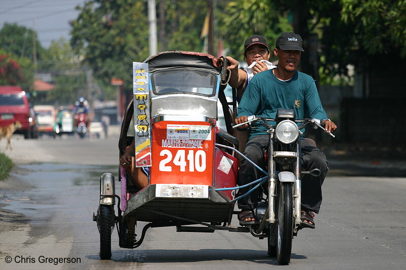 Photo of Tricycle Traveling in Angeles City, Pampanga(5843)