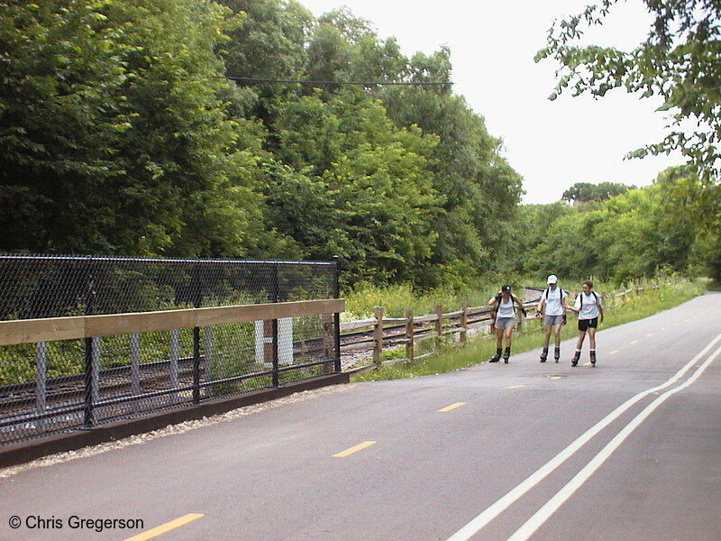 Photo of Rollerbladers on the Kenilworth Trail(602)