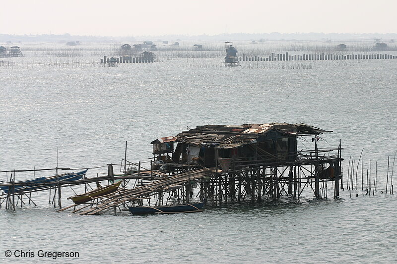 Photo of Makeshift Docking Area for Boats, Manila Bay, Philippines(6083)