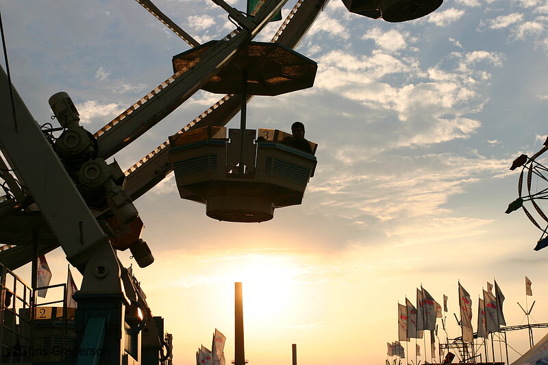 Photo of Ferris Wheel in Silhouette, Minnesota State Fair(6209)