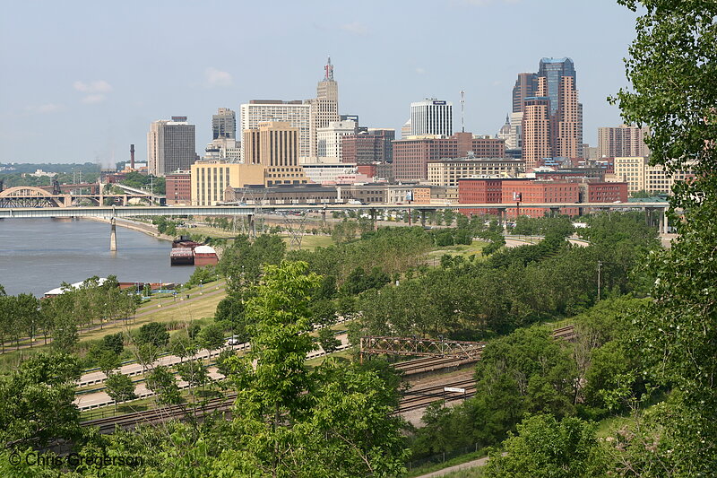 Photo of Downtown St. Paul Skyline Viewed from Indian Mounds Park(6397)