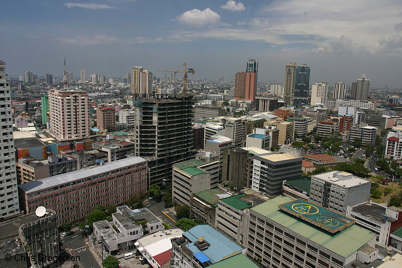 Photo of Manila Rooftops Looking Northwest from Legaspi Village(6432)