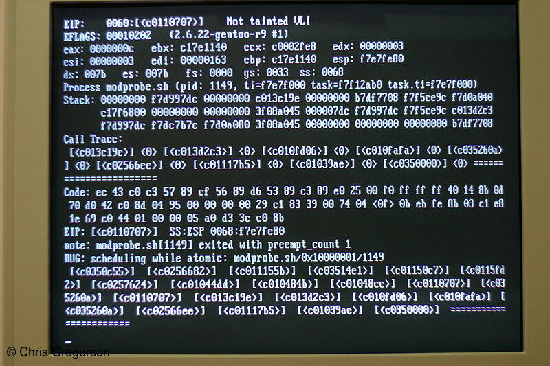 Photo of Gentoo Linux Crashing after Udev During Boot (EIP)(6497)