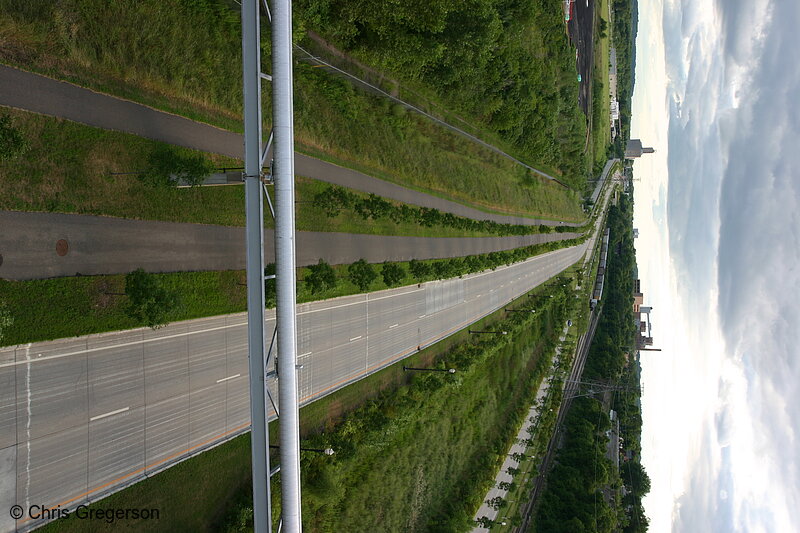 Photo of Shepard Road from the High Bridge, St. Paul, MN(6641)
