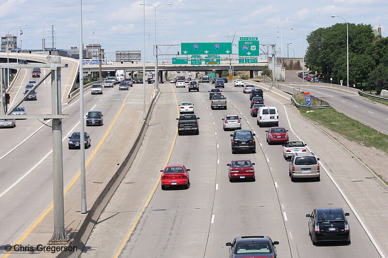 Photo of Interstate 94 West near Downtown Minneapolis(7136)