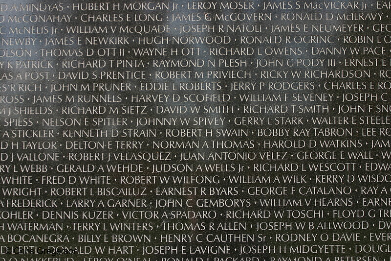 Photo of Vietnam Veteran's Memorial (Close-Up)(7156)