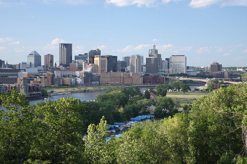 Photo of Downtown St. Paul and the Mississippi River(7256)