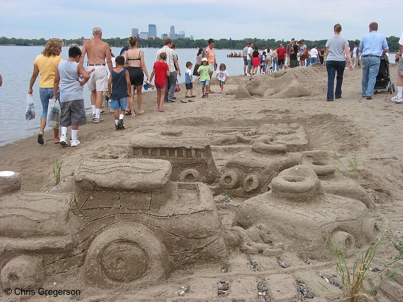Photo of Sand Sculptures, Lake Calhoun, Minneapolis(7293)