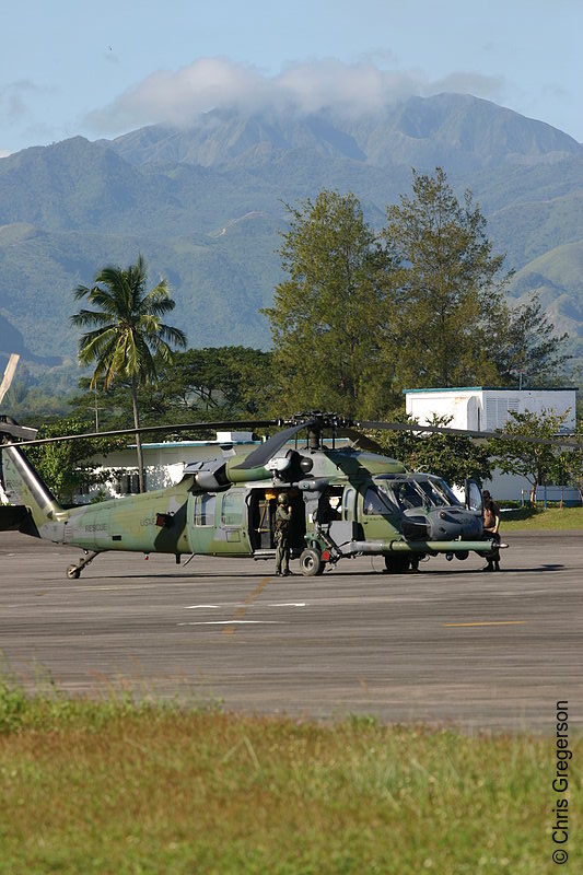 Photo of US Marine HH-60 Pave Hawk Parked at Clark Air Base, the Philippines(7552)
