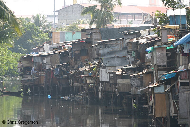 Photo of Shanties on the Pasig River, Manila(7809)