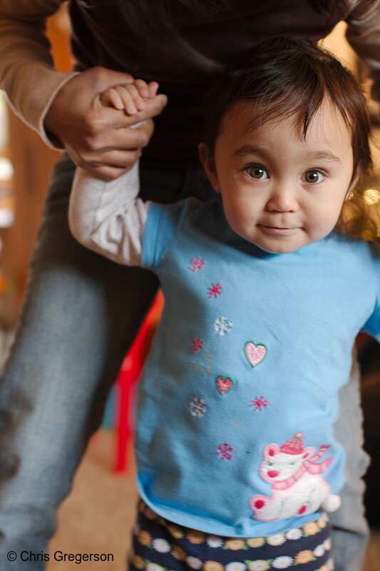 Photo of Toddler Athena on Christmas(8027)